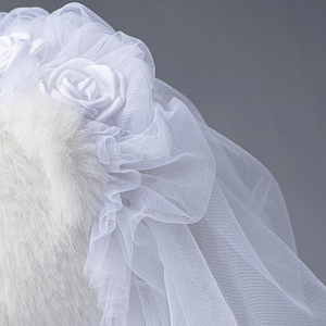 Медведь Lina TeddyTales, M, в платье невесты, 30 см